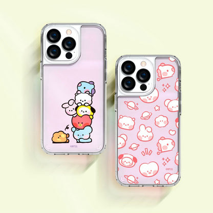 BT21 Shockproof Slim Fit Hologram Mirror Case Cover