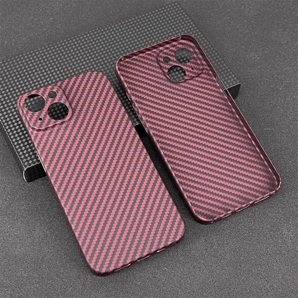 Oatsbasf Luxury Pure Carbon Fiber Case for Apple iPhone 14 Plus / iPhone 14