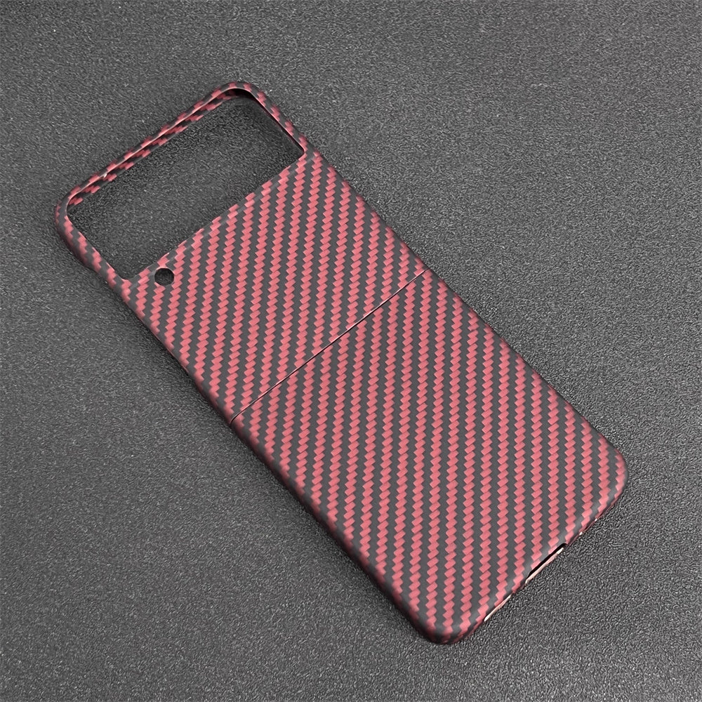 Oatsbasf Luxury Pure Carbon Fiber Case for Samsung Foldable Smartphones