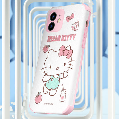 UKA Hello Kitty Magic Square Shockproof TPU+Leather Back Case Cover