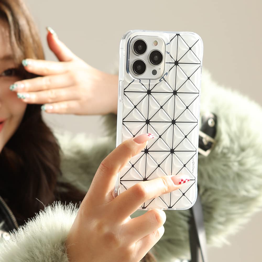 KINGXBAR Lattice 3D Shockproof Back Cover Case