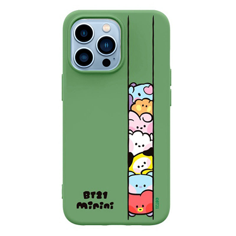 BT21 Liquid Silicone Soft Color Jelly Case Cover