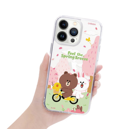 GARMMA Line Friends Sakura Air Cushion TPU+PC Back Case Cover