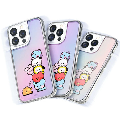 BT21 Shockproof Slim Fit Hologram Mirror Case Cover