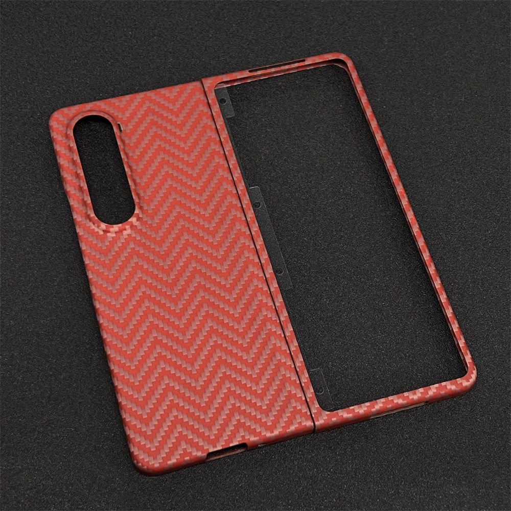 Oatsbasf Luxury Pure Carbon Fiber Case for Samsung Foldable Smartphones