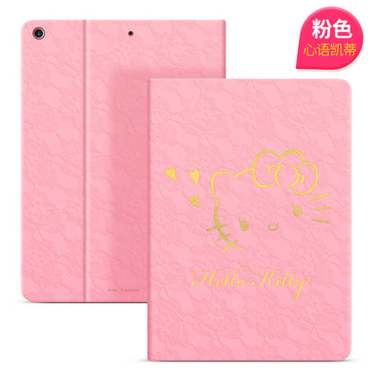 UKA Hello Kitty Auto Sleep Folio Stand Leather Case Cover for Apple iPad (2018) & iPad (2017)