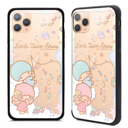 GARMMA Little Twin Stars & My Melody Tempered Glass Back Case Cover for Apple iPhone 11 series
