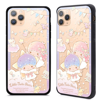 GARMMA Little Twin Stars & My Melody Tempered Glass Back Case Cover for Apple iPhone 11 series