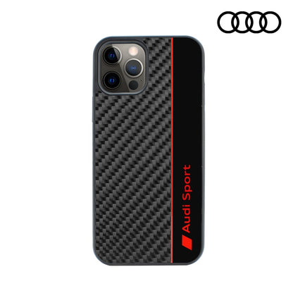 Audi Carbon Fiber Phone Case Cover