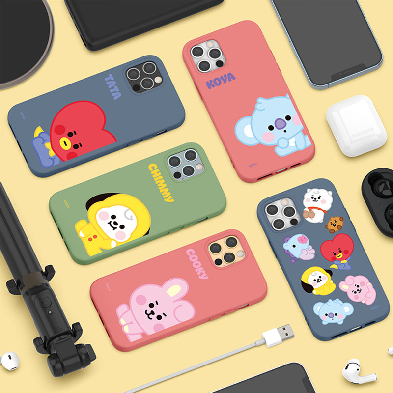 BT21 Liquid Silicone Soft Color Jelly Case Cover