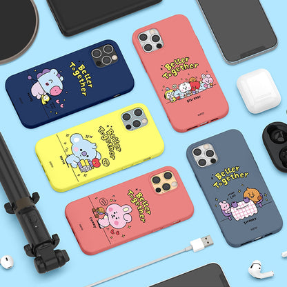 BT21 Liquid Silicone Soft Color Jelly Case Cover