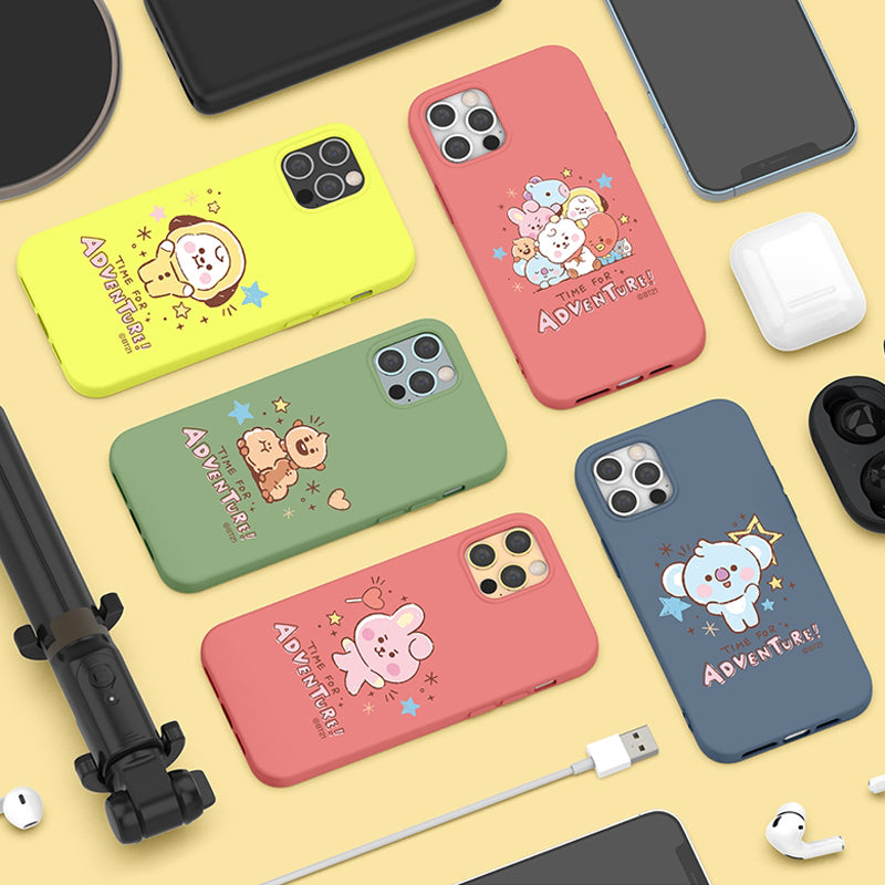 BT21 Liquid Silicone Soft Color Jelly Case Cover