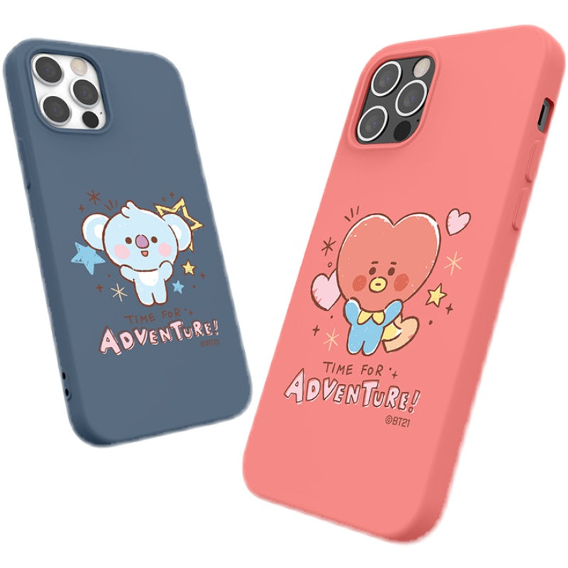 BT21 Liquid Silicone Soft Color Jelly Case Cover