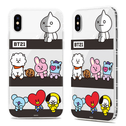 GARMMA LINE FRIENDS X BTS BT21 Air Cushion Soft Back Case Cover