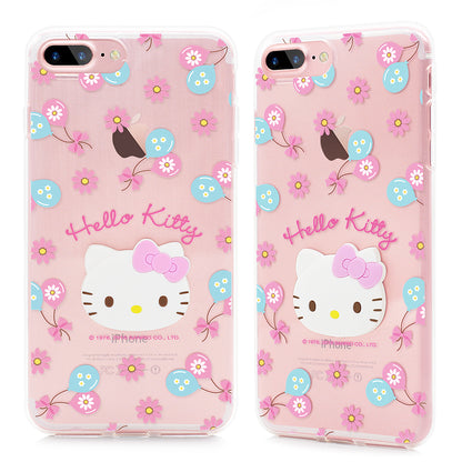 GARMMA Hello Kitty 3D TPU Soft Back Cover Case for Apple iPhone 8/7