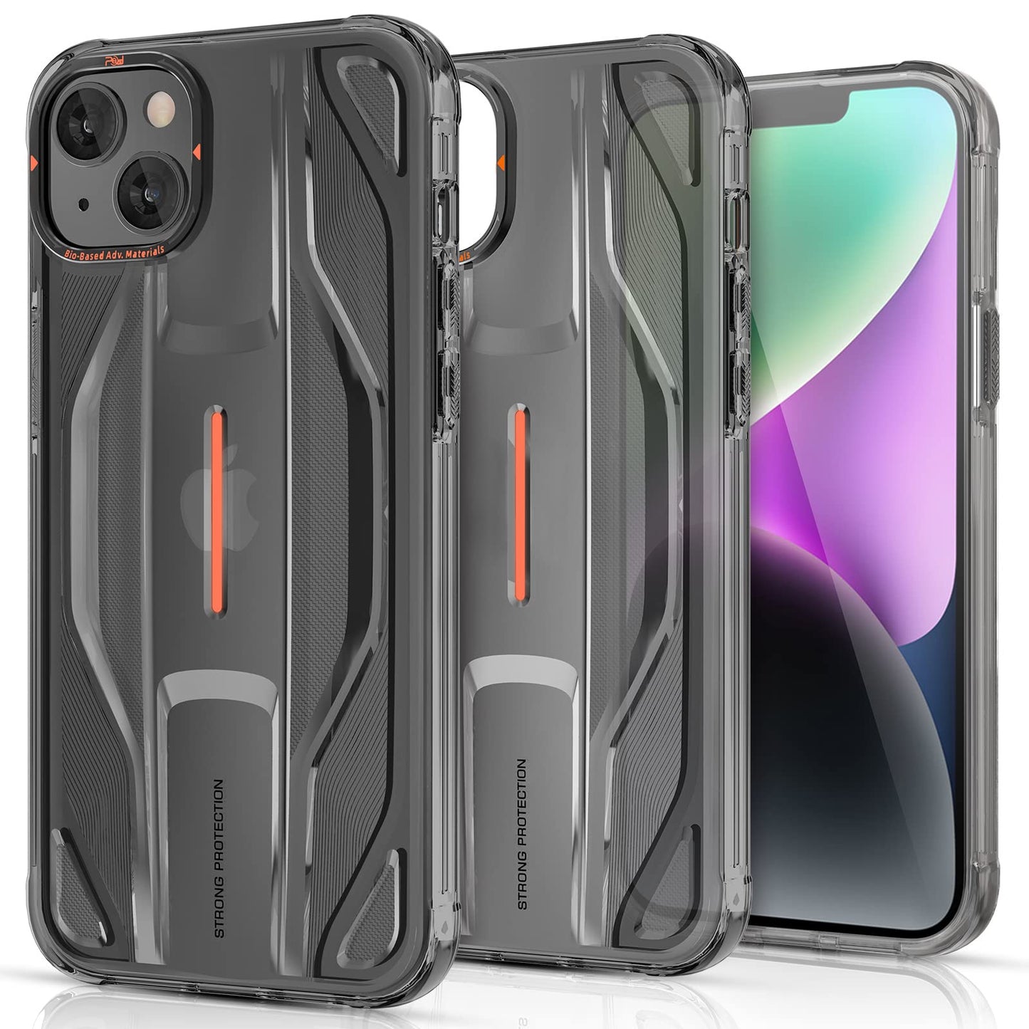 PQY Supercar Military Grade Shockproof Luminous Case Cover