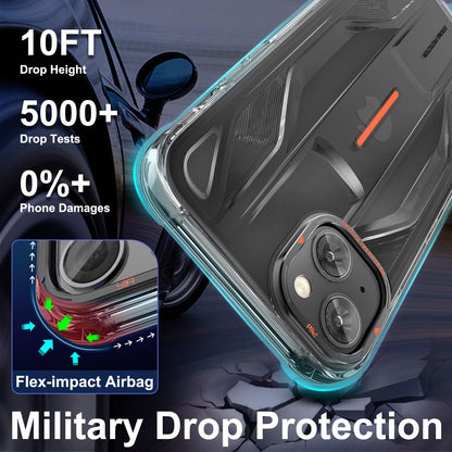 PQY Supercar Military Grade Shockproof Luminous Case Cover