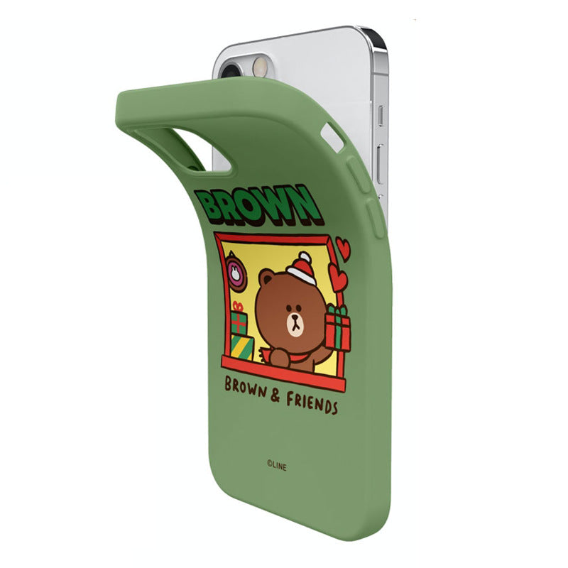 Line Friends Liquid Silicone Soft Color Jelly Case Cover