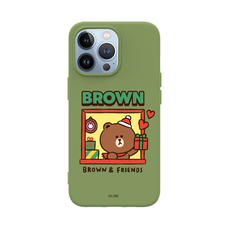 Line Friends Liquid Silicone Soft Color Jelly Case Cover