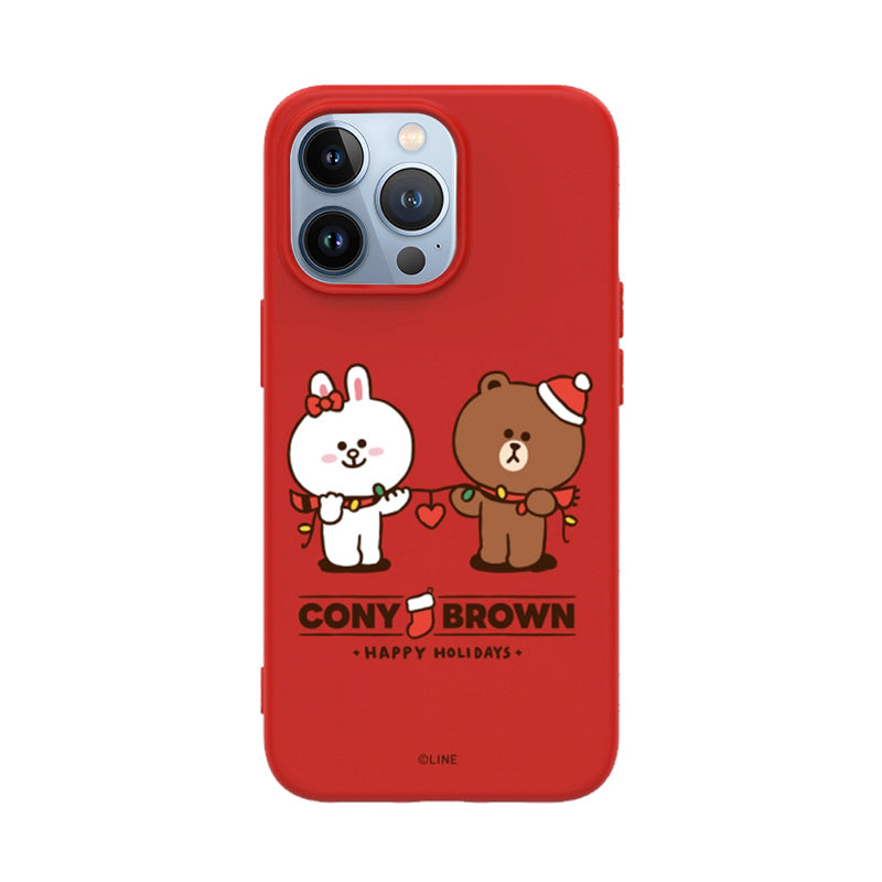 Line Friends Liquid Silicone Soft Color Jelly Case Cover