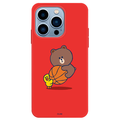 Line Friends Liquid Silicone Soft Color Jelly Case Cover