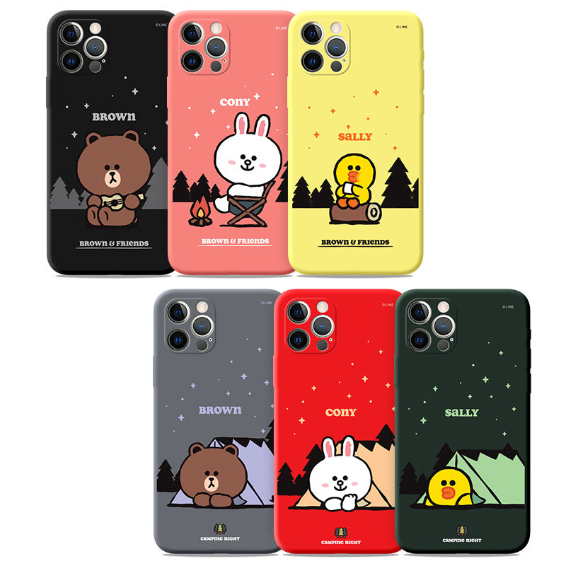 Line Friends Liquid Silicone Soft Color Jelly Case Cover