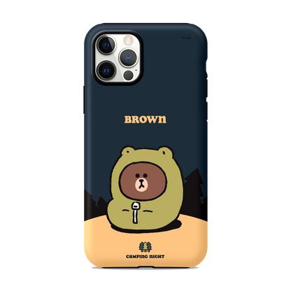 Line Friends Dual Layer TPU+PC Shockproof Guard Up Case Cover