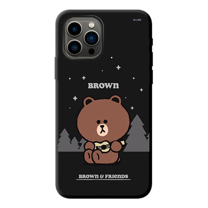 Line Friends Liquid Silicone Soft Color Jelly Case Cover