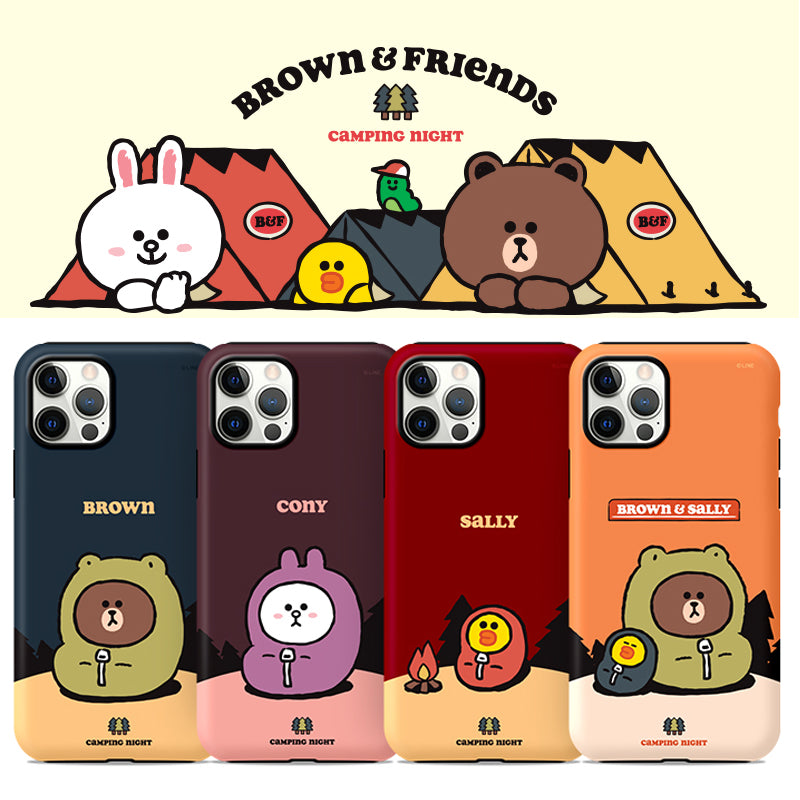 Line Friends Dual Layer TPU+PC Shockproof Guard Up Case Cover