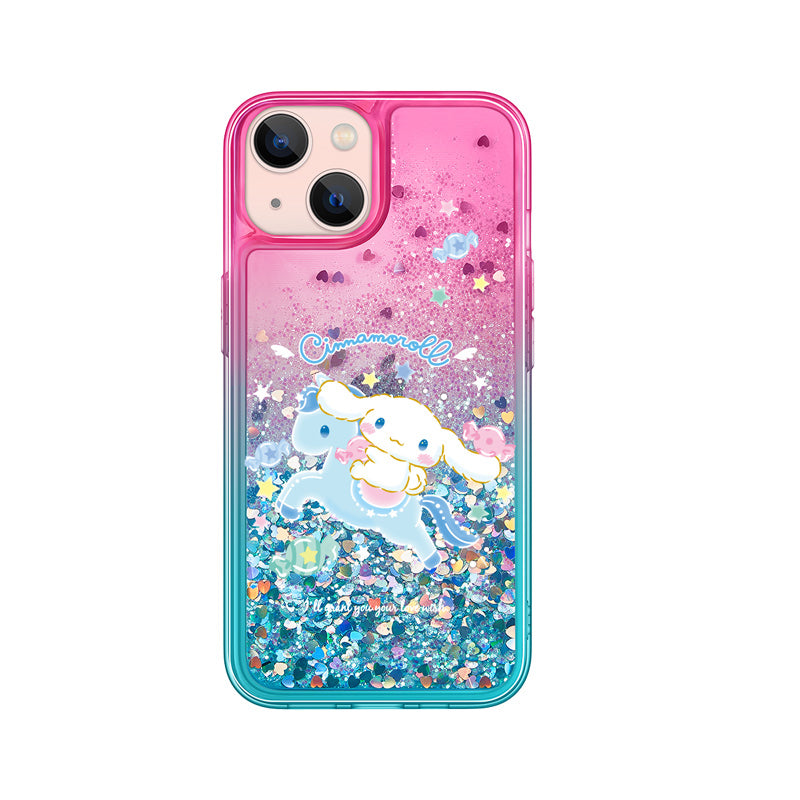 UKA Sanrio Characters Air Cushion Glitter Quicksand Back Case Cover