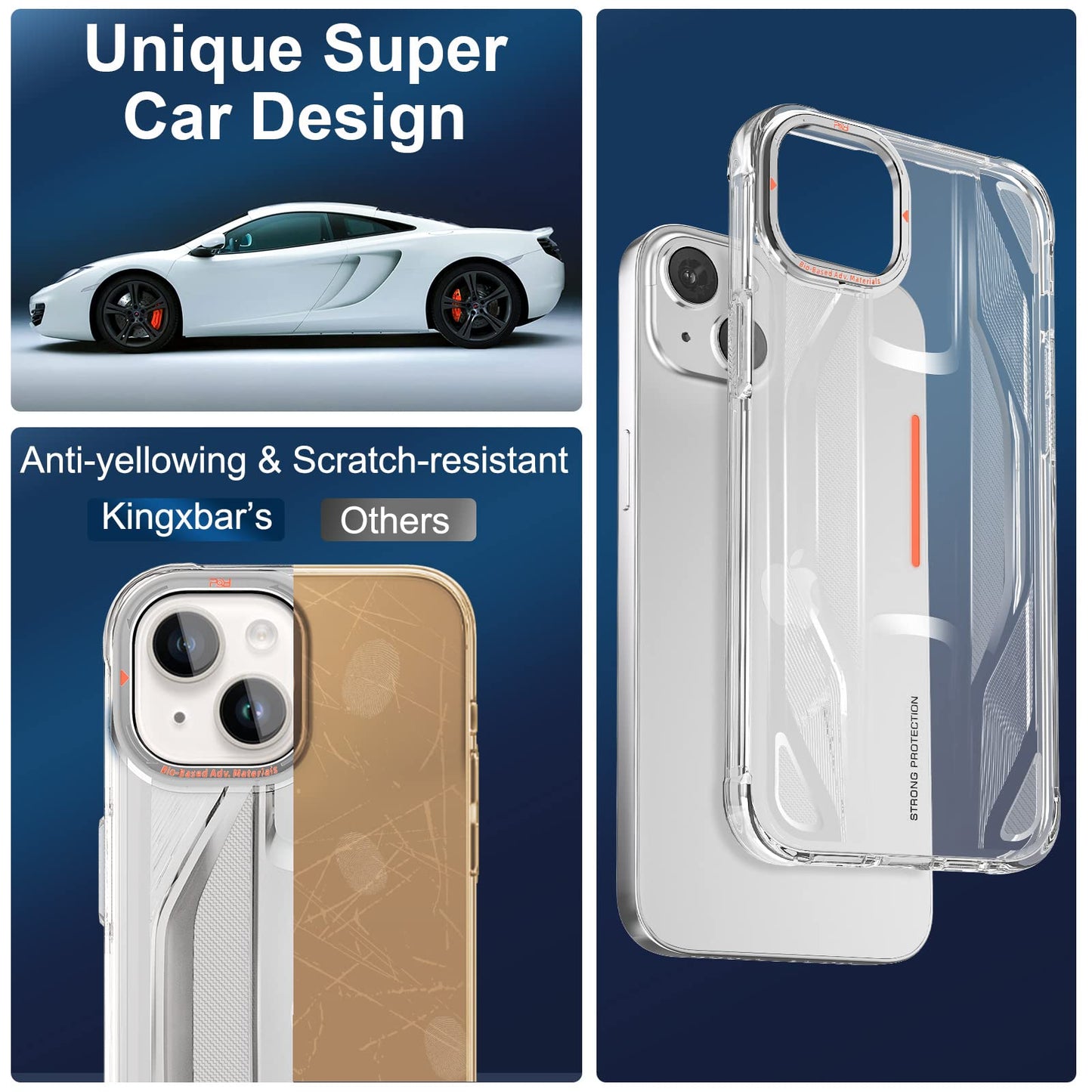 PQY Supercar Military Grade Shockproof Luminous Case Cover