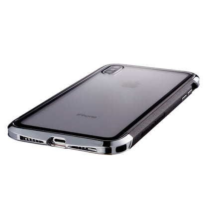 GINMIC AERO Dual Protection Hybrid Metal Bumper 9H Glass Back Case Cover