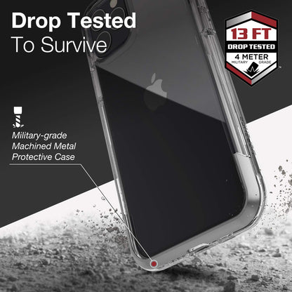 X-Doria Defense Air Military Grade Drop Tested Anodized Aluminum TPU PC Clear Case Cover