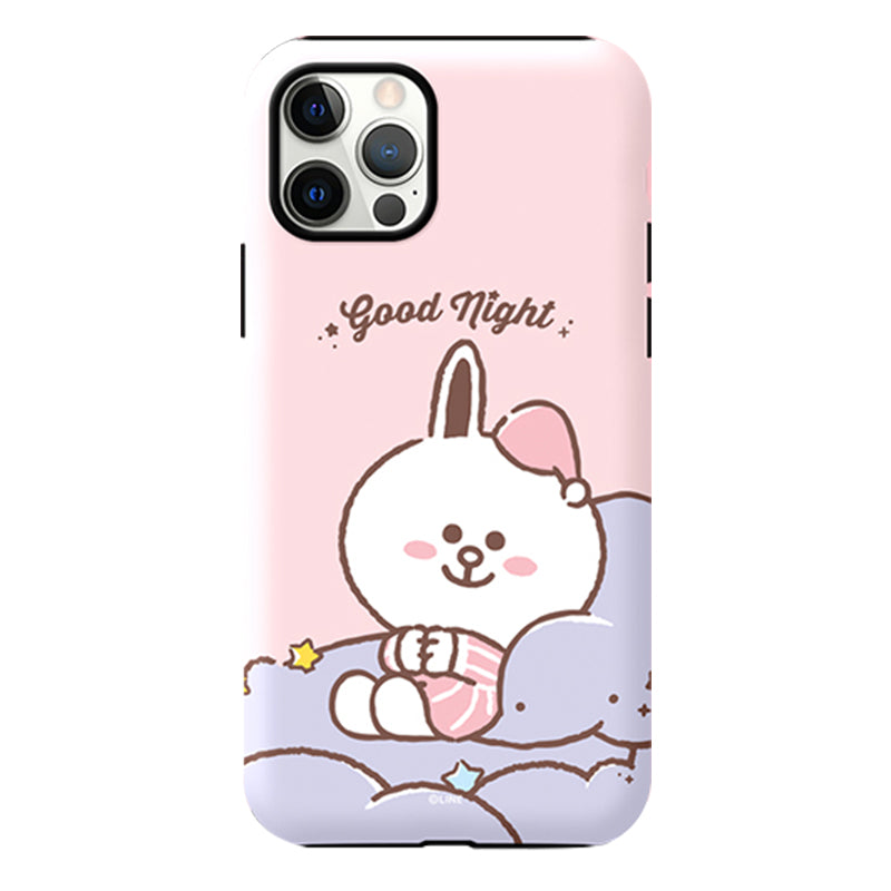 Line Friends Dual Layer TPU+PC Shockproof Guard Up Case Cover