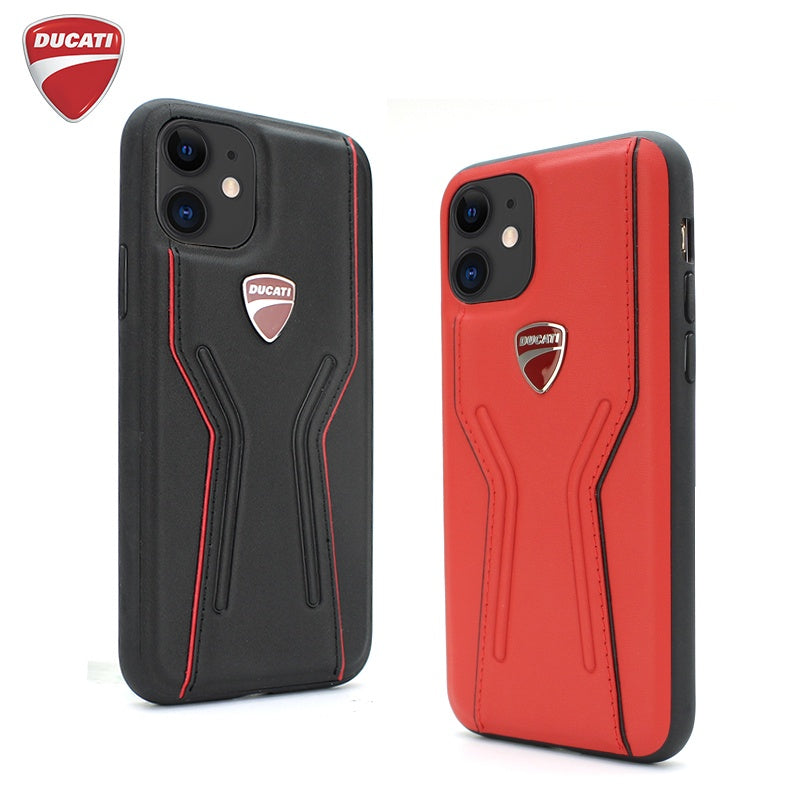 Ducati Superbike D6 Genuine Leather Hard Back Cover Case