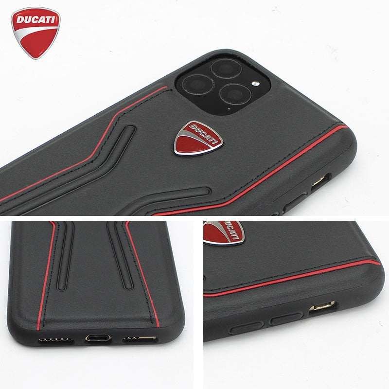 Ducati Superbike D6 Genuine Leather Hard Back Cover Case