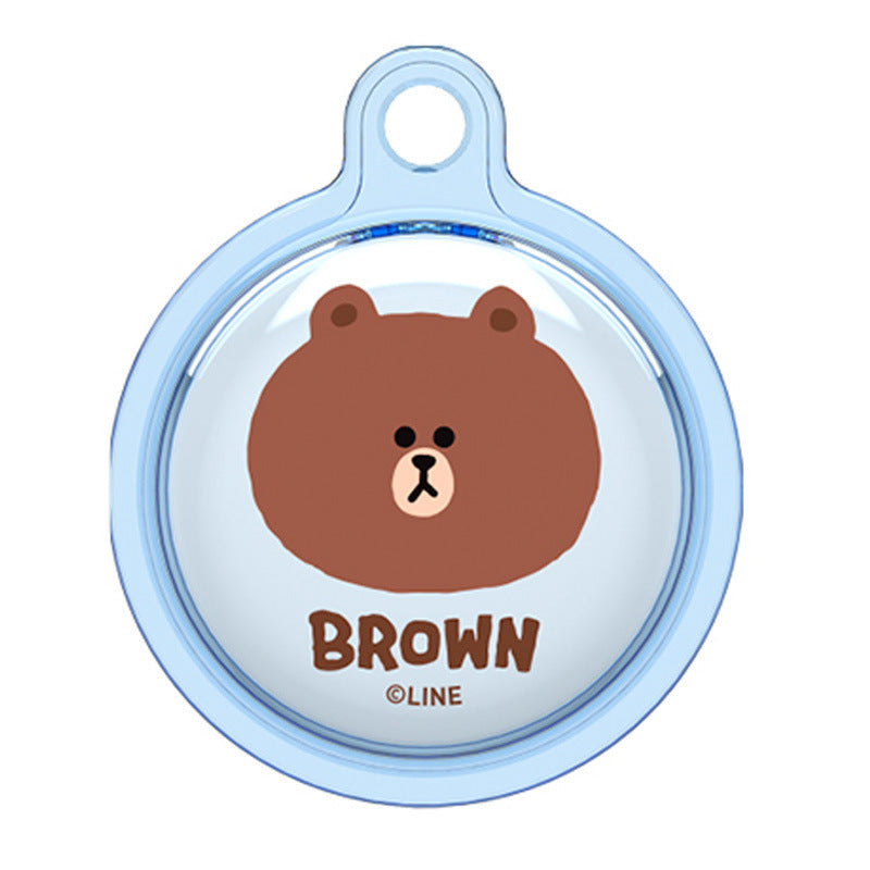 Line Friends Apple AirTag Clear Case