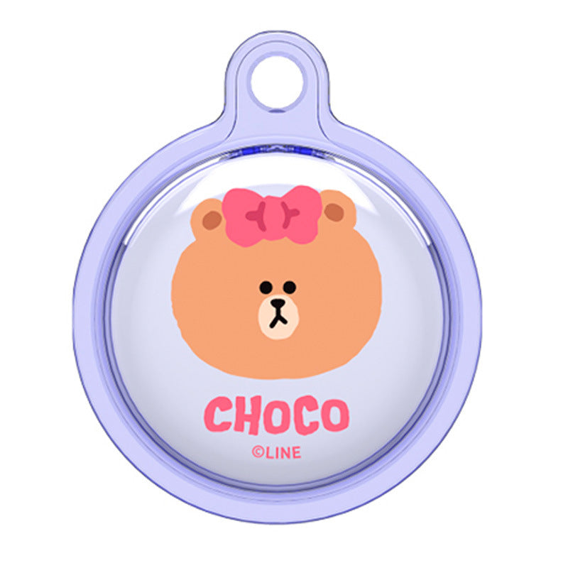 Line Friends Apple AirTag Clear Case