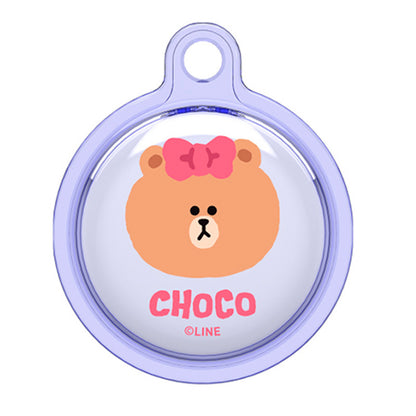 Line Friends Apple AirTag Clear Case