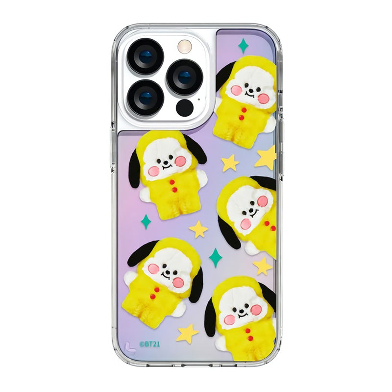 BT21 Shockproof Slim Fit Hologram Mirror Case Cover