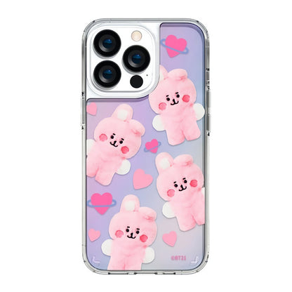 BT21 Shockproof Slim Fit Hologram Mirror Case Cover