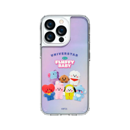 BT21 Shockproof Slim Fit Hologram Mirror Case Cover