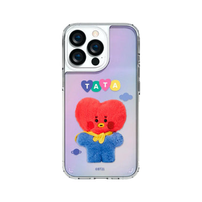 BT21 Shockproof Slim Fit Hologram Mirror Case Cover