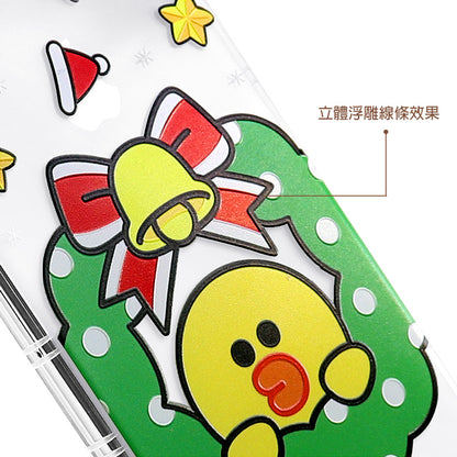 GARMMA Line Friends Merry Christmas Air Cushion Transparent TPU Soft Back Case Cover