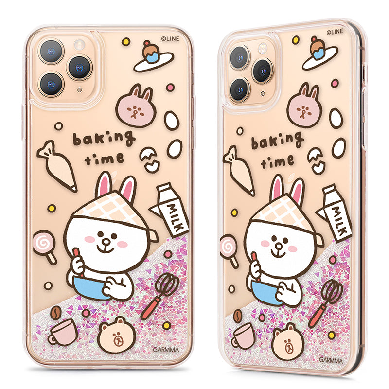 GARMMA Line Friends Air Cushion Glitter Quicksand Back Cover Case