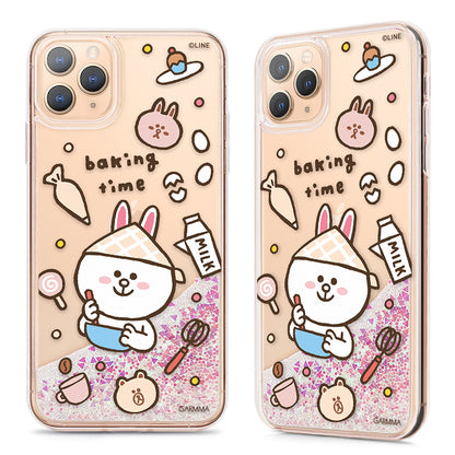GARMMA Line Friends Air Cushion Glitter Quicksand Back Cover Case