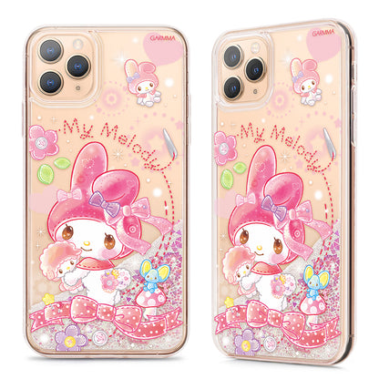 GARMMA Sanrio Characters Air Cushion Glitter Quicksand Back Case Cover