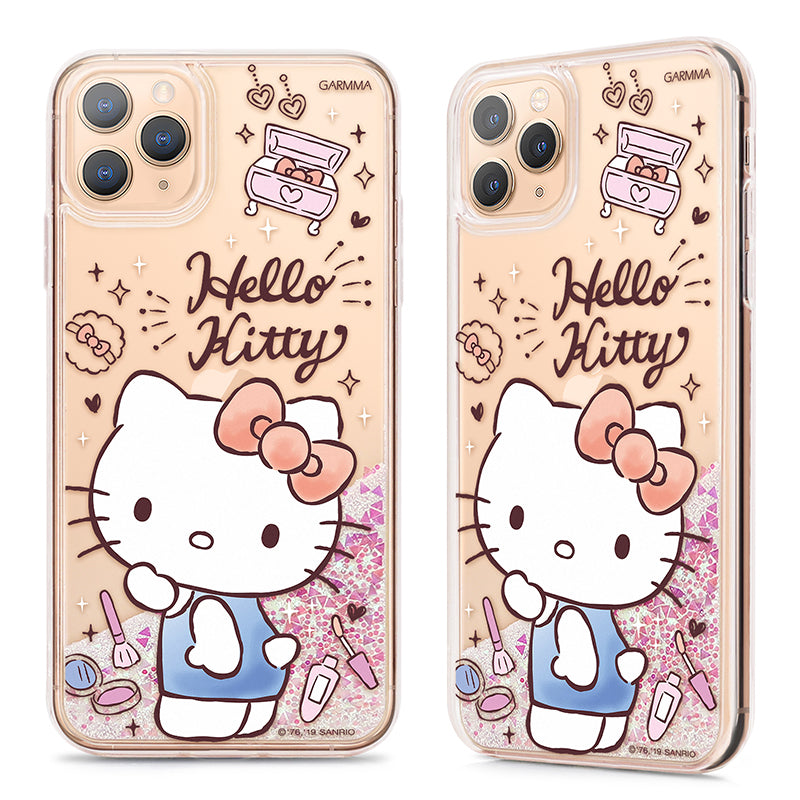 GARMMA Sanrio Characters Air Cushion Glitter Quicksand Back Case Cover