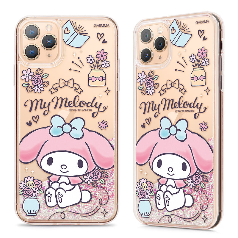 GARMMA Sanrio Characters Air Cushion Glitter Quicksand Back Case Cover