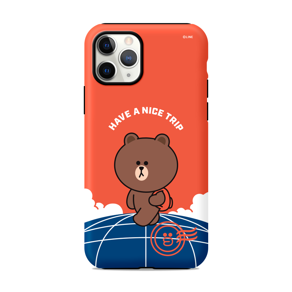 Line Friends Dual Layer TPU+PC Shockproof Guard Up Case Cover